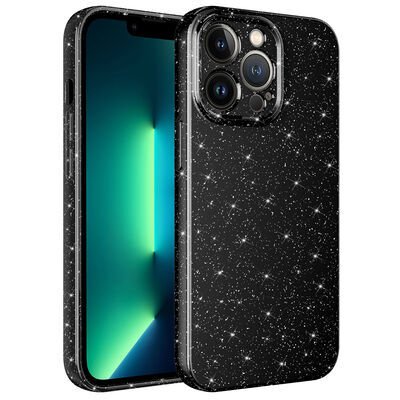 Apple iPhone 12 Pro Max Kılıf Kamera Korumalı Simli Lüks Patinda Koton Kapak