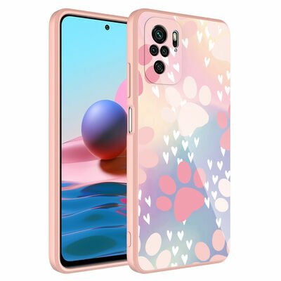 Xiaomi Poco M5S Kılıf Kamera Korumalı Desenli Sert Silikon Patinda Epoksi Kapak