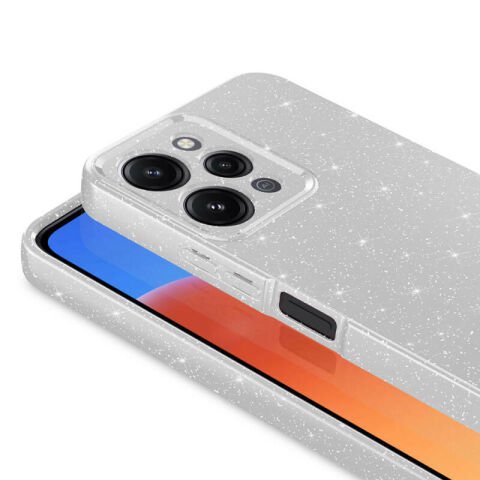 Xiaomi Redmi 12 Kılıf Kamera Korumalı Simli Lüks Patinda Koton Kapak