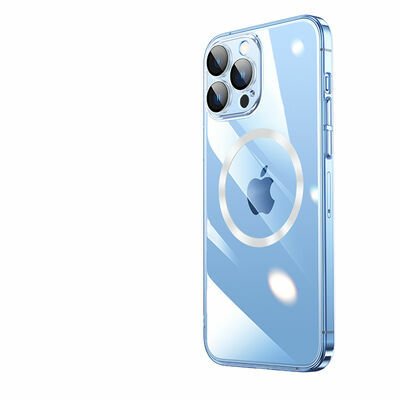 Apple iPhone 14 Pro Max Kılıf Wireless Şarj Özellikli Sert PC Patinda Riksos Magsafe Kapak