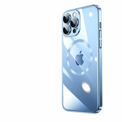 Apple iPhone 14 Pro Max Kılıf Wireless Şarj Özellikli Sert PC Patinda Riksos Magsafe Kapak