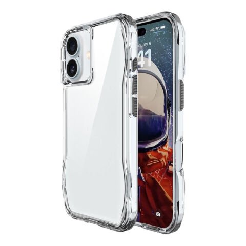 Apple iPhone 16 Plus Kılıf Airbagli Şeffaf Patinda İncek Kapak