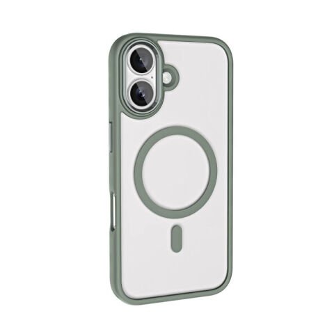 Apple iPhone 16 Plus Kılıf Wireless Şarj Özellikli Patinda Krom Magsafe Silikon Kapak