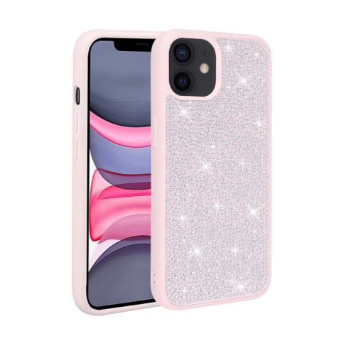 Apple iPhone 11 Kılıf Parlak Taşlı Tasarım Patinda Ston Kapak