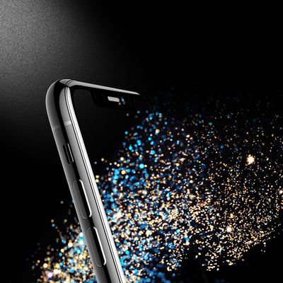 Apple iPhone X Patinda Anti-Dust Mat Privacy Temperli Ekran Koruyucu