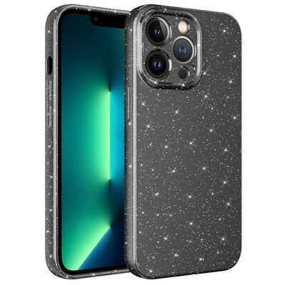 Apple iPhone 12 Pro Kılıf Kamera Korumalı Simli Lüks Patinda Koton Kapak