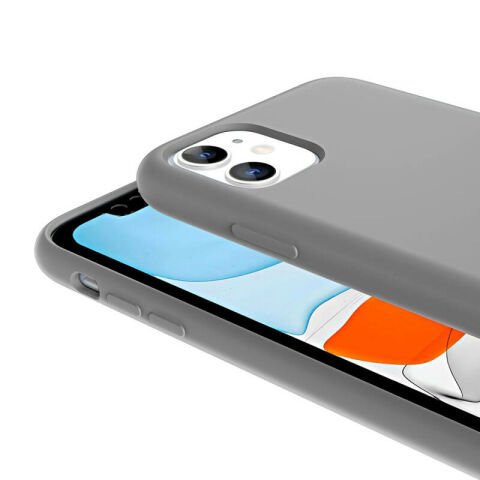 Apple iPhone 11 Kılıf Magsafe Şarj Özellikli Sıvı Teknolojili Silinebilir Sert Patinda Kivi Kapak