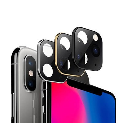 Apple iPhone XS Max 6.5 Patinda CP-03 iPhone 11 Pro Max Kamera Lens Dönüştürücü Gri