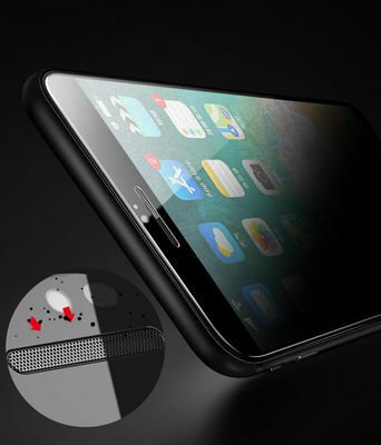 Apple iPhone 8 Plus Patinda Anti-Dust Mat Privacy Temperli Ekran Koruyucu