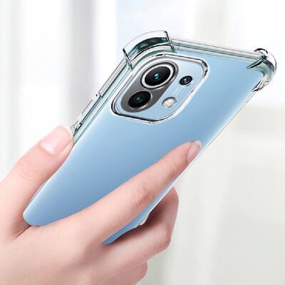 Xiaomi Mi 11 Lite Kılıf Patinda Kamera Korumalı Nitro Anti Shock Silikon