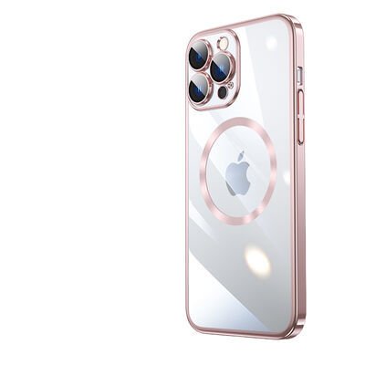 Apple iPhone 14 Pro Kılıf Wireless Şarj Özellikli Sert PC Patinda Riksos Magsafe Kapak