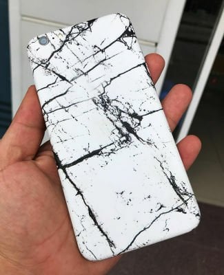 Apple iPhone 6 Plus Patinda 5D Desenli Sticker Kaplama