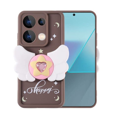 Xiaomi Redmi Note 13 Pro 4G Kılıf Kamera Korumalı Figür Tasarımlı Patinda Kapya Kapak