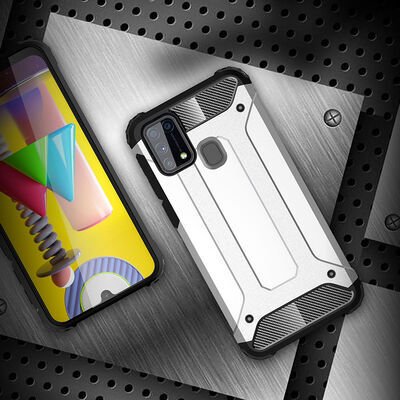 Galaxy M31 Kılıf Patinda Crash Silikon Kapak