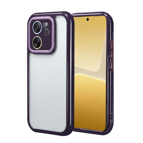 Xiaomi Mi 13T Pro Kılıf Kamera Korumalı Renkli Kenar ve Çerçeve Tasarımlı Patinda Vitamin Kapak