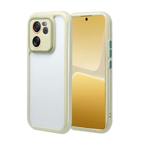 Xiaomi Mi 13T Pro Kılıf Kamera Korumalı Renkli Kenar ve Çerçeve Tasarımlı Patinda Vitamin Kapak