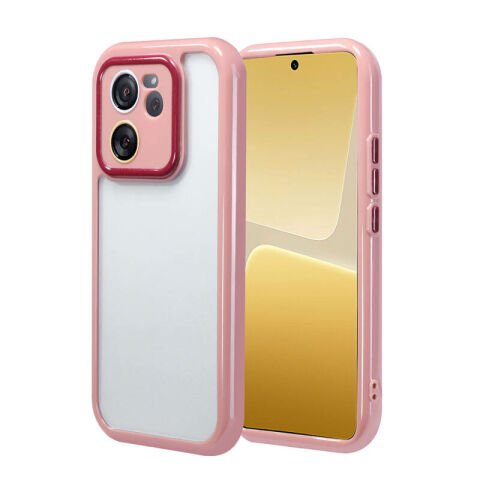Xiaomi Mi 13T Pro Kılıf Kamera Korumalı Renkli Kenar ve Çerçeve Tasarımlı Patinda Vitamin Kapak