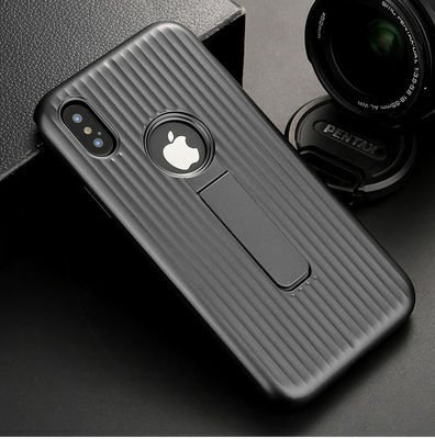 Apple iPhone X Kılıf Patinda Wave Standlı Mıknatıslı Kapak