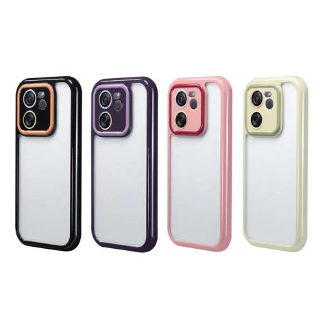 Xiaomi Mi 13T Kılıf Kamera Korumalı Renkli Kenar ve Çerçeve Tasarımlı Patinda Vitamin Kapak