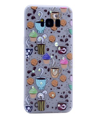 Galaxy S8 Kılıf Patinda Pembiş Silikon
