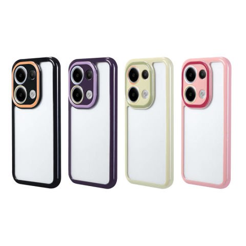 Xiaomi Poco M6 Pro 4G Kılıf Kamera Korumalı Renkli Kenar ve Çerçeve Tasarımlı Patinda Vitamin Kapak