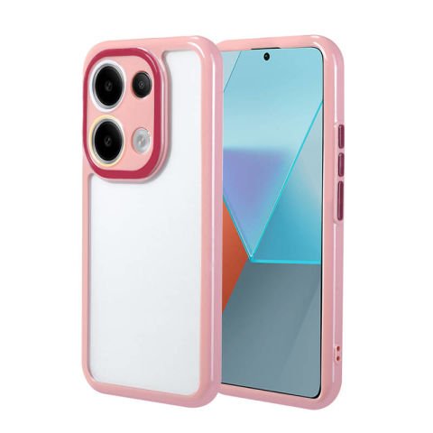 Xiaomi Poco M6 Pro 4G Kılıf Kamera Korumalı Renkli Kenar ve Çerçeve Tasarımlı Patinda Vitamin Kapak