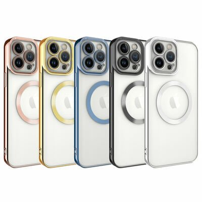 Apple iPhone 13 Pro Max Kılıf Magsafe Wireless Şarj Özellikli Patinda Setro Silikon