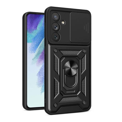 Galaxy A54 Kılıf Magnetik Standlı Kamera Korumalı Patinda Sürgülü Vega Kapak
