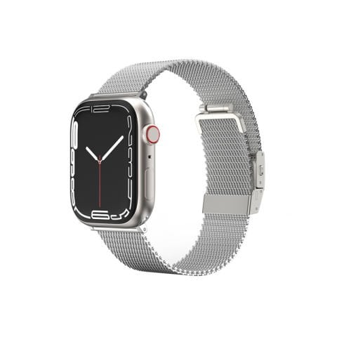 Apple Watch 7 45mm Amazingthing Titan Metal Hasır Kordon