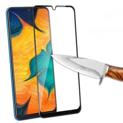 Galaxy M21 Patinda Kenarları Kırılmaya Dayanıklı Cam Ekran Koruyucu