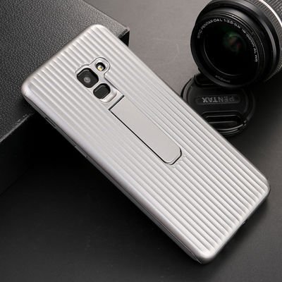 Galaxy A8 2018 Kılıf Patinda Wave Standlı Mıknatıslı Kapak