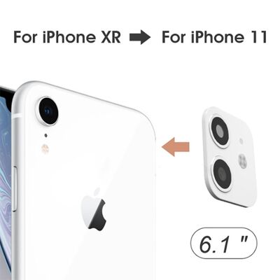 Apple iPhone XR 6.1 Patinda CP-03 iPhone 11 Kamera Lens Dönüştürücü