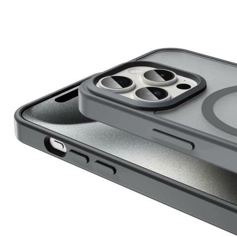 Apple iPhone 15 Pro Max Kılıf Magsafe Şarj Özellikli Mat Arka Yüzey Patinda Sio Kapak