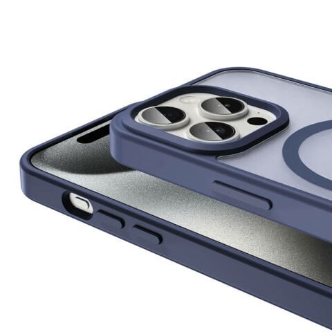Apple iPhone 15 Pro Max Kılıf Magsafe Şarj Özellikli Mat Arka Yüzey Patinda Sio Kapak