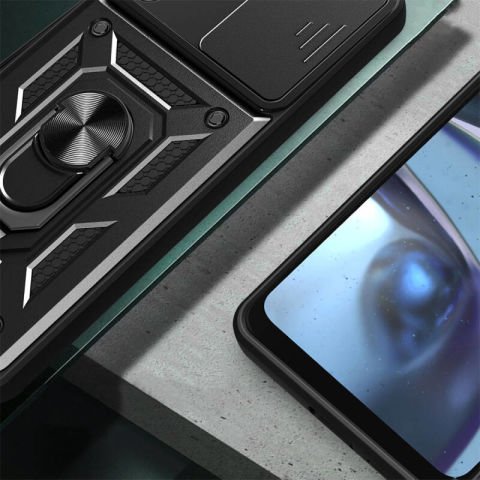 Galaxy A35 Kılıf Magnetik Standlı Kamera Korumalı Patinda Sürgülü Vega Kapak