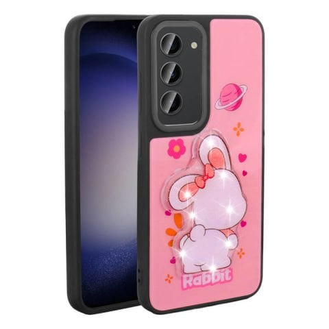 Galaxy S23 Kılıf Parlayan Kabartmalı İkonik Figürlü Patinda Amas Silikon Kapak