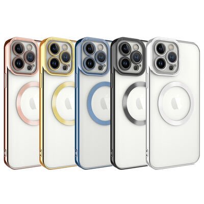 Apple iPhone 13 Pro Kılıf Magsafe Wireless Şarj Özellikli Patinda Setro Silikon