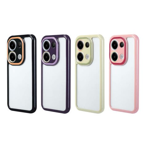 Xiaomi Redmi Note 13 4G Kılıf Kamera Korumalı Renkli Kenar ve Çerçeve Tasarımlı Patinda Vitamin Kapak