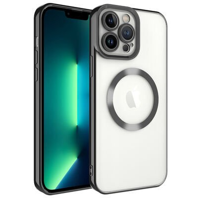 Apple iPhone 13 Pro Kılıf Magsafe Wireless Şarj Özellikli Patinda Setro Silikon
