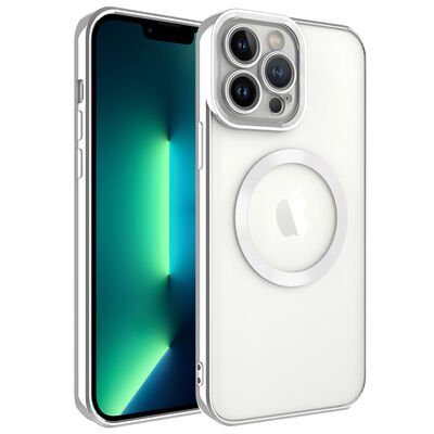 Apple iPhone 13 Pro Kılıf Magsafe Wireless Şarj Özellikli Patinda Setro Silikon