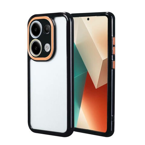 Xiaomi Redmi Note 13 4G Kılıf Kamera Korumalı Renkli Kenar ve Çerçeve Tasarımlı Patinda Vitamin Kapak