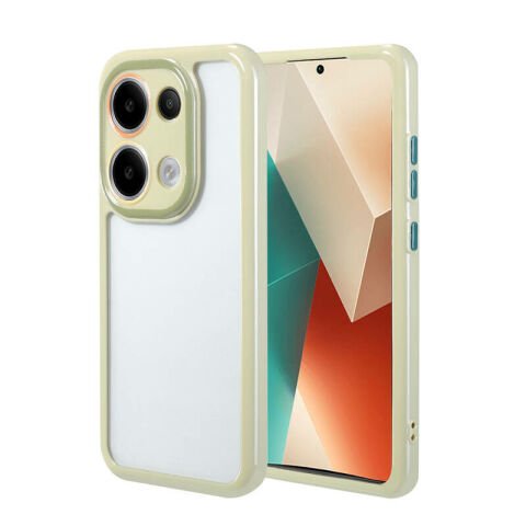 Xiaomi Redmi Note 13 4G Kılıf Kamera Korumalı Renkli Kenar ve Çerçeve Tasarımlı Patinda Vitamin Kapak