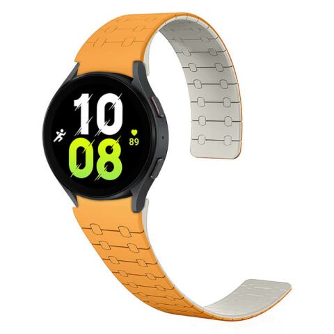 Galaxy Watch 6 40mm Patinda KRD-111 20mm Çizgili Desenli Silikon Kordon