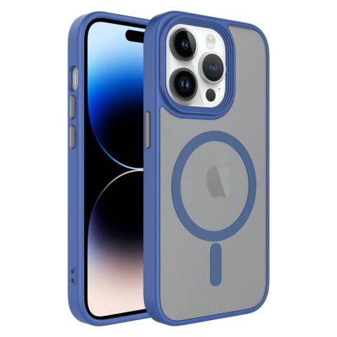 Apple iPhone 13 Pro Kılıf Mat Arka Yüzey Wireless Şarj Özellikli Patinda Flet Magsafe Kapak