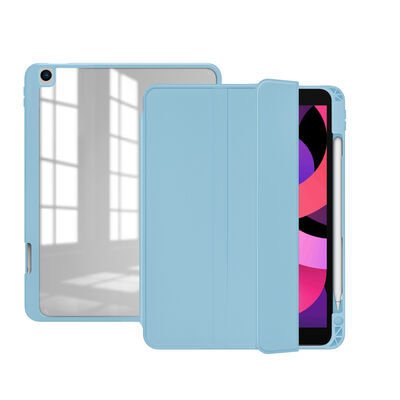 Apple iPad 10.2 2021 (9.Nesil) Kılıf Patinda Nort Arkası Şeffaf Standlı Kılıf