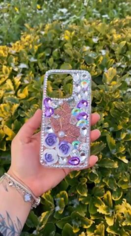 Apple iPhone 16 Pro Taşlı Butterfly Mufi Telefon Kılıfı