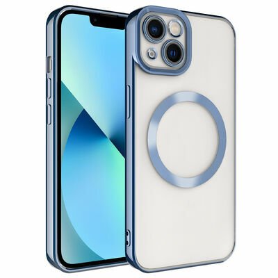 Apple iPhone 13 Kılıf Magsafe Wireless Şarj Özellikli Patinda Setro Silikon