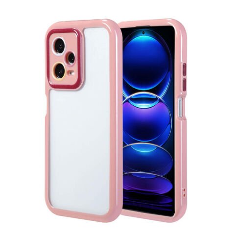 Xiaomi Redmi Note 12 Pro 5G Kılıf Kamera Korumalı Renkli Kenar ve Çerçeve Tasarımlı Patinda Vitamin Kapak