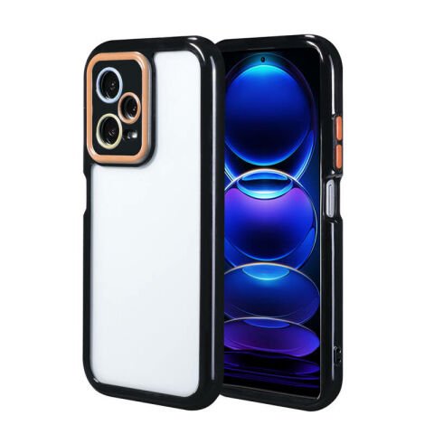 Xiaomi Redmi Note 12 Pro 5G Kılıf Kamera Korumalı Renkli Kenar ve Çerçeve Tasarımlı Patinda Vitamin Kapak