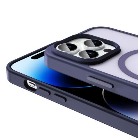 Apple iPhone 14 Pro Max Kılıf Magsafe Şarj Özellikli Mat Arka Yüzey Patinda Sio Kapak